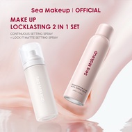 Sea Makeup Bundle 2 In 1 Continuous Setting Spray + Lock It Matte Acne Setting Spray