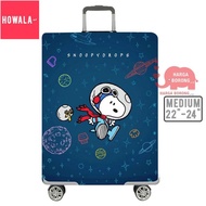 HOWALA Snoopy Travel Luggage Protector Cover Stretchable for Size 22 - 24 inch (Medium)OWALA Snoopy Travel Luggage Prote