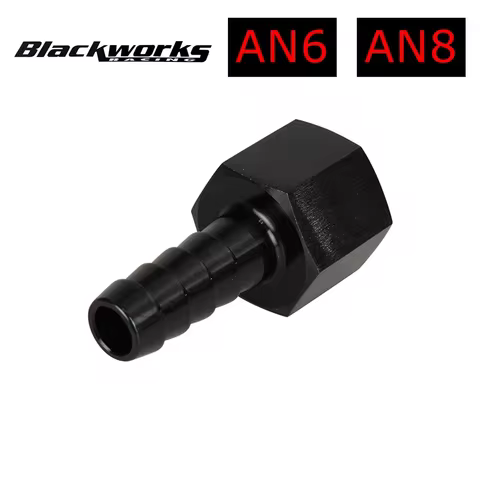 6AN 8AN Thread Male To 3/8" Fuel Line Hose Adapters AN6 AN8 Hose Barbed Fitting Adapter with AN-6 AN