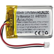 HXJNLDC DC 3.7V 800mAh AHB702535PCT-01 Rechargeable Polymer Lithium Battery for Sennheiser Momentum 