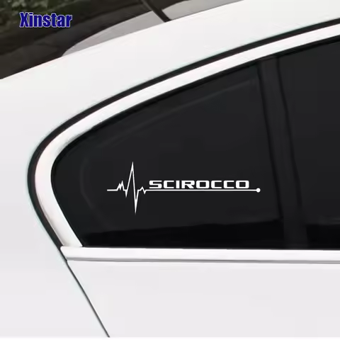 2pcs Car Windows Sticker For VW Volkswagen SCIROCCO Auto Accessories