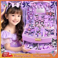 【🇲🇾24h】Kuromi Birthday Gift Hair Accessories Gift Set Princess Bow Hair Tie Hair Clip Jewelry Storag