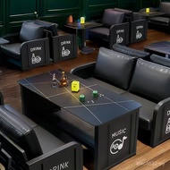 Style Cafe Industrial Tea Shop A Whole Set Table Chair Combination Bar Milk Hotel Barbecue Shop Deck