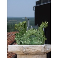 Tang Sancailong Ornaments Ceramic Dragon Zodiac Dragon Qinglong Crafts Outdoor Foyer Office Bedroom 
