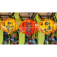 Hoi an phi lantern 3d printed with the word CNY, extremely beautiful, resistant to sun, rain, wind, 