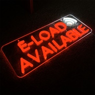 UNOLUX Eload Signage USB Rainbow Neon Lights for Eload Available Online Payment Shop Decoration