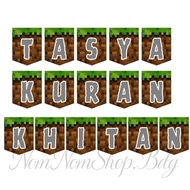Minecraft Flag Banner Bunting