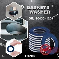10Pcs Car Engine Thread Oil Drain Sump Plug Gaskets Washer Screw Washer Washer For TOYOTA S8J4