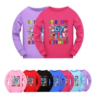 5394 Kids Long Sleeves Brainrot 67 Print Regular T-Shirt