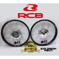 EX5 DREAM SET RACING BOY 1.40X17 BLACK, RCB LIDI/SPOKE CHROME, SYS HUB CHROME ONE SET ORIGINAL