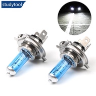 STUDYTOOL 2Pcs Super White H4 55W DC12V Bi-Xenon HID High Low Beam Headlight Bulb 6000K Light Lamps 