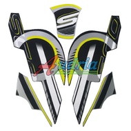 striping stiker motor honda scoopy sporty 2023 hitam-silver
