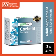 NutrinLife Coric-B Vegecapsule 2x45's - Knee and Joint Health [New Packaging]
