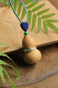 天然葫蘆 | 春秋原創設計全手工 | 真葫蘆項鏈  999足銀魚指環