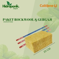 Hydroponics Depok - Rockwool and Rockwool Cutting Saw Package