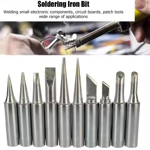 Solder Iron Tips 10PCS 900M For HAKKO 933 936 937 376 907 913 951 898D 852D+ 878AD For Atten Quick A