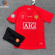 (Thai sesame fabric) Red Mu Club 2008 home football shirt, football shirt with name and number print
