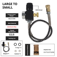 PCP Áp lực cao (40mpa) khí nén kết nối nhanh Coupler G5/8 để Bộ chuyển đổi đinh ốc nhỏ cho 6.8L bình