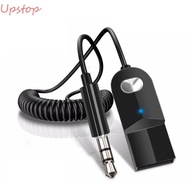 UPSTOP Bluetooth Audio Receiver, Wireless Adapter USB To 3.5mm Bluetooth Aux Adapter,  Dongle Cable Bluetooth 5.0 Car Audio Aux