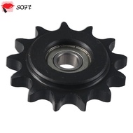 SOFTNESS Chain Idler Sprocket, C45 Carbon Steel 10mm Bore 1/2" Pitch Convex Idler Gear, Durable 13 T