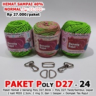 POLY D27 PACKAGE 24 PROMO SALE POLY KNITTING YARN D27 CONTENTS 3 WITH ACCESSORIES