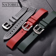 18/19/20/21/22/23/24mm FKM Rubber Watch Strap Quick Release Strap Waterproof Diving FKM Men Women Re