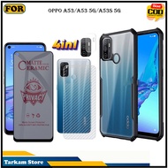 4IN1 Tempered Glass Oppo A53/A53 5G/A53S 5G Anti-Scratch Glass Full Cover Screen Protector Elegant