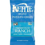 Kettle Brand Farmstand Ranch Potato Chips 牧場醬汁味厚切薯片 5oz / 141g【084114901187】