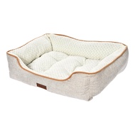 Trustie Minimalist Linen Fabric Pet Bed (56x46x16cm)