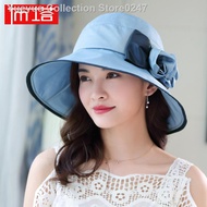 ۩✧∈Buta sun hat female travel holiday summer protection and UV foldable big edge