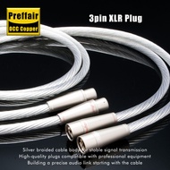 8N OCC Xlr Cables High Purity Silver Plat 3Pin xlr audio cable  Male to Female Xlr Balanced Audio St
