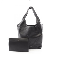 【二手】 Salvatore Ferragamo Ferragamo 手提包/單肩包，黑色皮革，鏤空設計，女士單肩包