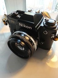 Nikon fg菲林相機連50mm f1.8鏡頭