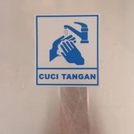 SIGN LABEL K3 HAND WASHING SAFETY SIGN UK 8.5X9.5CM