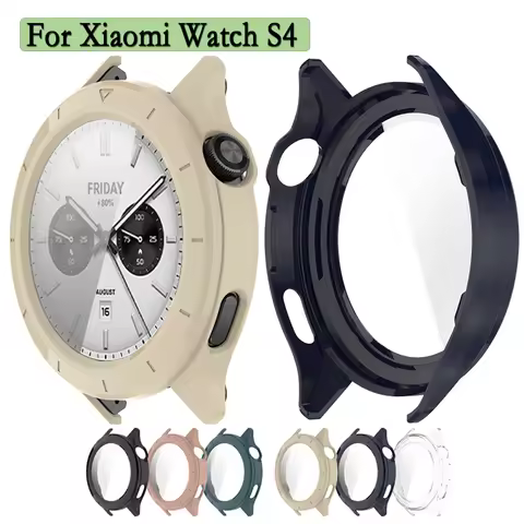 Cover For Xiaomi Watch S4 Protective Case With Tempered Glass PC Watch Shell Protection For Xiaomi W