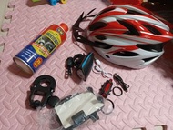 訂購本店單車可 優惠價 加配置 前led大燈及后led紅燈(100元) + 手機架 (30元) + 頭盔5色 (80元) +潤滑油(50元) +后坐架 (60元) ,  全部都配原價320元 現優惠價