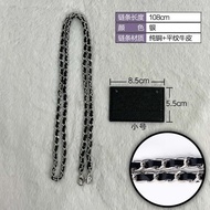 กระเป๋าสะพายข้างหนังแท้ CF Small Card Holder สำหรับปรับแต่ง Chanel พร้อมสายโซ่สะพายไหล่ข้างเดียว กระ