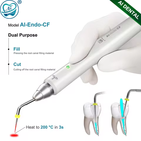 AI-Endo-CF Dental Gutta Percha Obturation Pen with Cutting and Pressing Root Canal Filling System +2