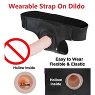 Wearable Strap On Dildo Sex Toy Fake Penis Zakar Palsu Dildo G-Spot Vibrator Unisex Adult Toy for Be