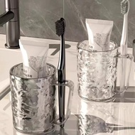 1pcs, 300ml/10.15oz, Glacier Pattern Mouthwash Cup with Handle, Mouth Cup Tooth Cylinder, Thickened 