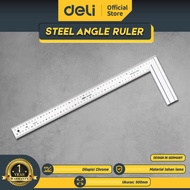 Deli Penggaris Siku Tukang 50 cm Stainless Steel Alat Perkakas DL4038