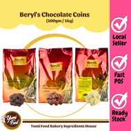[READY STOCK] HALAL Beryls Chocolate Coins (Dark/Milk/White)/ Coklat Coins
