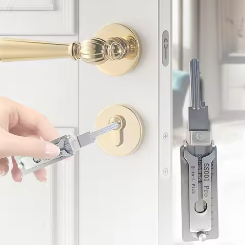 1/2/3PCS Stainless Steel Key Decoder SS001 O-ring Pickup Kit Hook Hand Measuring Tool Pickup Hand To
