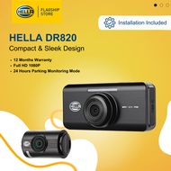 HELLA DR 820 Dash Camera | German 2CH Front/Back Camera FHD 1080P | Include Installation 32GB SD card 18-month Warranty