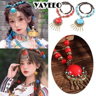 YAYEEO Bohemian Necklace, Alloy Jewellery Bohemian Pendant Necklace,  Gifts Vintage Turquoise Long N