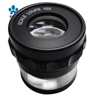 10X Stand Measuring Magnifier Scale Loupe Magnifying Glass 10X with Scaled Magnifier