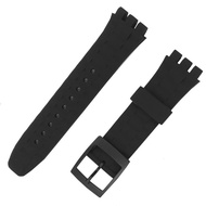 48S Color silicone strap for Swatch SUSB400 SUSR401 concavity 21mm watch accessories Eg2