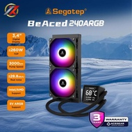 SEGOTEP BEACED 240 ARGB (BLACK) (Intel/AMD 240mm Matrix Display ARGB AIO Cooler)