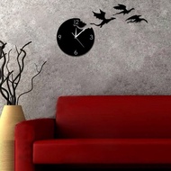 [Meimeier] Creative Acrylic Wall Clock Flying Dragon Mute DIY Wall Sticker Wall Clock Children's Room Decoration Mirror Wall Clock