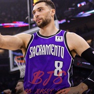 Men's Shirt 24/25 Kings #8 LaVine Basketball Jersey Purple Athlete Jersey